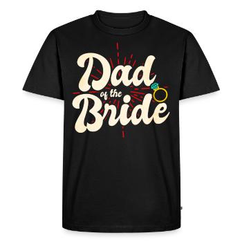 Le père de la mariée Meilleur mariage d’homme - T-shirt Premium bio Homme - noir - Devant - Nico (187cm)