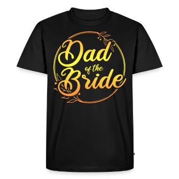 Le père de la mariée Meilleur mariage d’homme - T-shirt Premium bio Homme - noir - Devant - Nico (187cm)