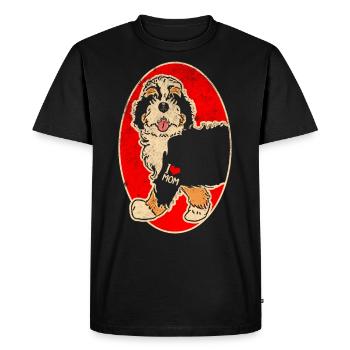 Bouvier Bernois Mère Bouvier Bernois - T-shirt Premium bio Homme - noir - Devant - Nico (187cm)