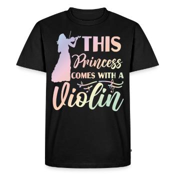 Violoniste Violoniste Fille This - T-shirt Premium bio Homme - noir - Devant - Nico (187cm)