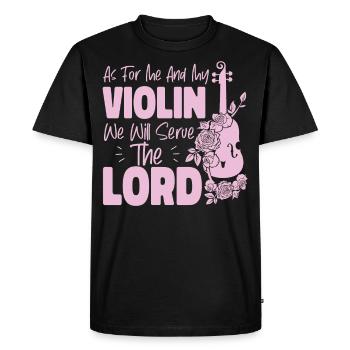 Violoniste Violoniste Jesus Faith - T-shirt Premium bio Homme - noir - Devant - Nico (187cm)