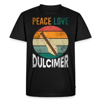 Dulcimer instrument string music - Men's Premium Organic T-Shirt - black - Front - Nico (187cm)