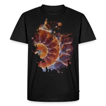 Schnecke - Männer Premium Bio T-Shirt - Schwarz - Vorne - Nico (187cm)