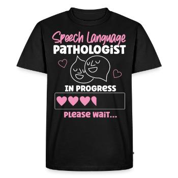 Speech Therapist Therapy Assistant - Men's Premium Organic T-Shirt - black - Front - Nico (187cm)