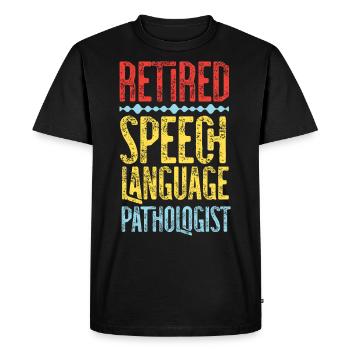 Speech Therapist Therapy Assistant - Men's Premium Organic T-Shirt - black - Front - Nico (187cm)