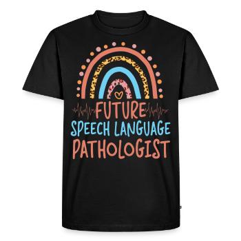 Speech Therapist Therapy Assistant - Men's Premium Organic T-Shirt - black - Front - Nico (187cm)