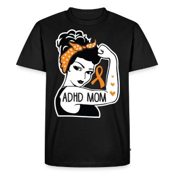 ADHD Mom For ADHD Awareness Month - Men's Premium Organic T-Shirt - black - Front - Nico (187cm)