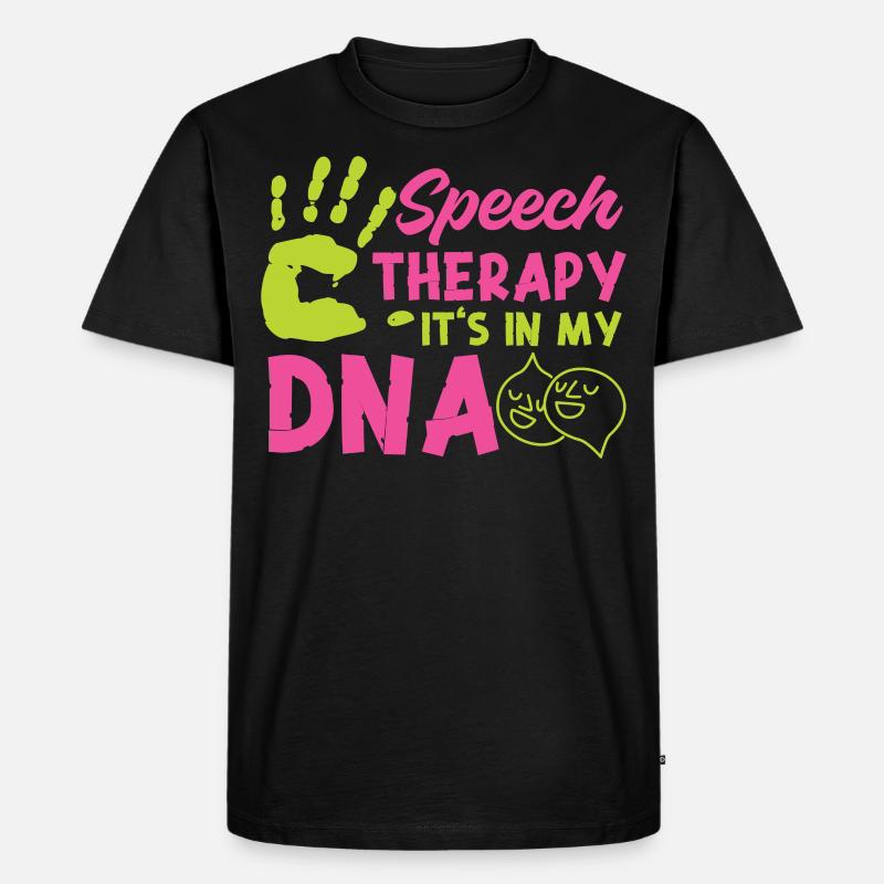 Speech Therapist Therapy Assistant - Männer Premium Bio T-Shirt - Schwarz