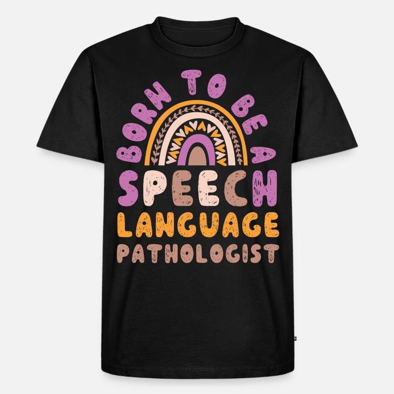 Speech Therapist Therapy Assistant - Männer Premium Bio T-Shirt - Schwarz