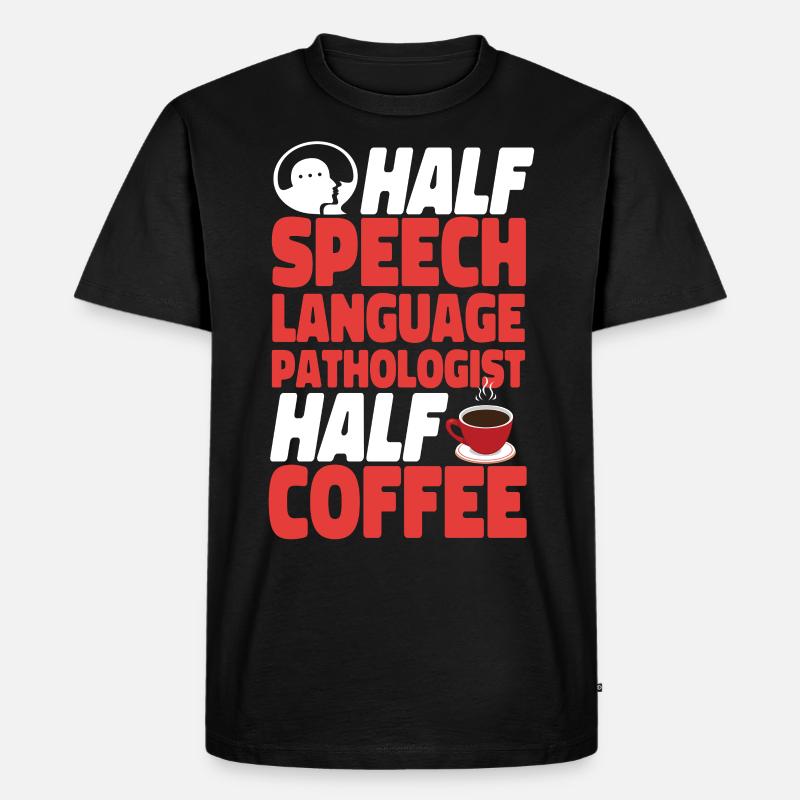 Speech Therapist Therapy Assistant - Männer Premium Bio T-Shirt - Schwarz