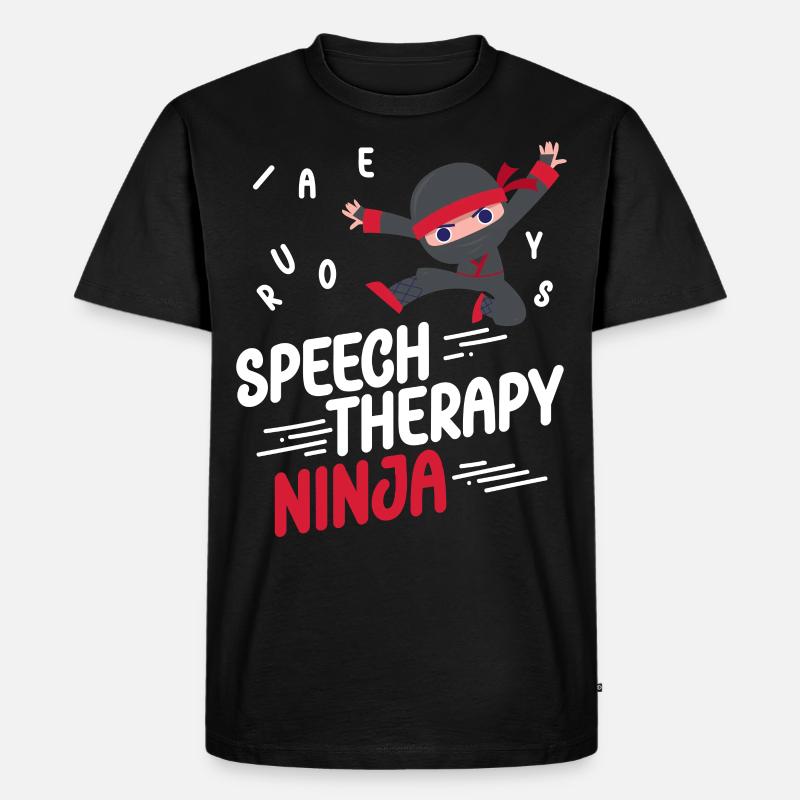 Speech Therapist Therapy Assistant - Männer Premium Bio T-Shirt - Schwarz