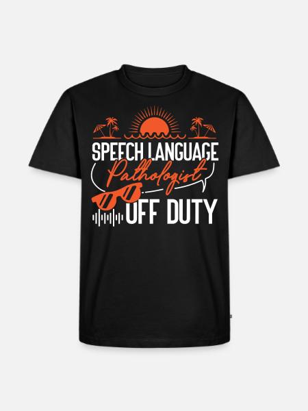 Speech Therapist Therapy Assistant - Männer Premium Bio T-Shirt - Schwarz