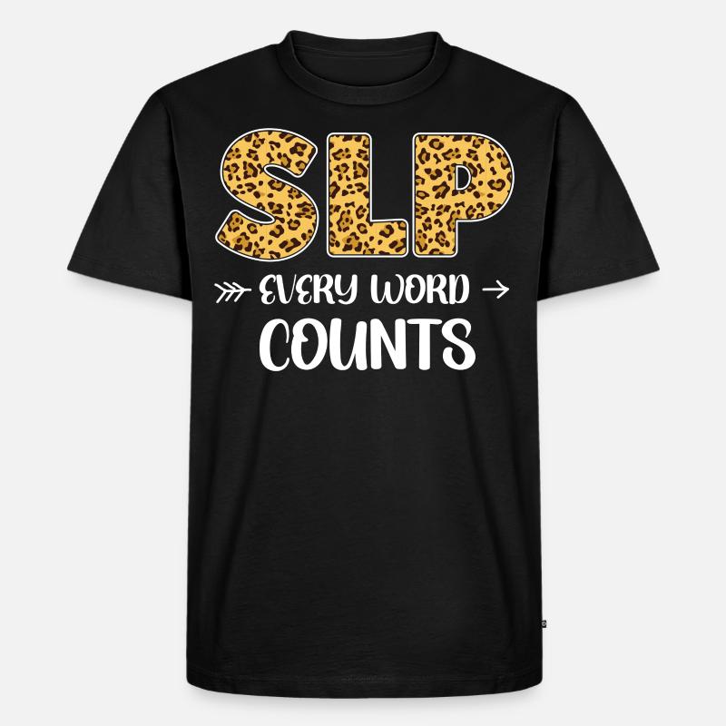 Speech Therapist Therapy Assistant - Männer Premium Bio T-Shirt - Schwarz
