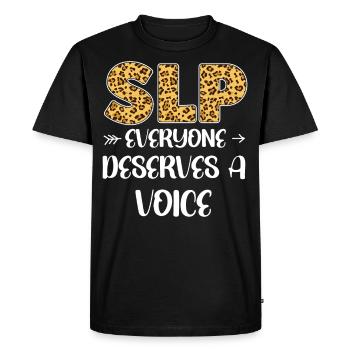 Speech Therapist Therapy Assistant - Men's Premium Organic T-Shirt - black - Front - Nico (187cm)