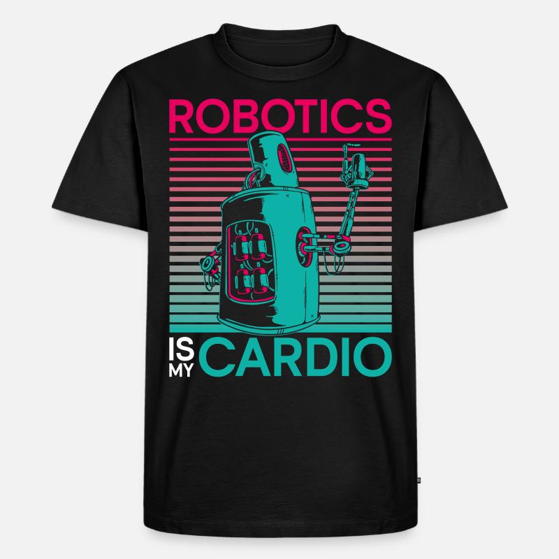 Robot Robotics Engineer Robotics - Men's Premium Organic T-Shirt - black
