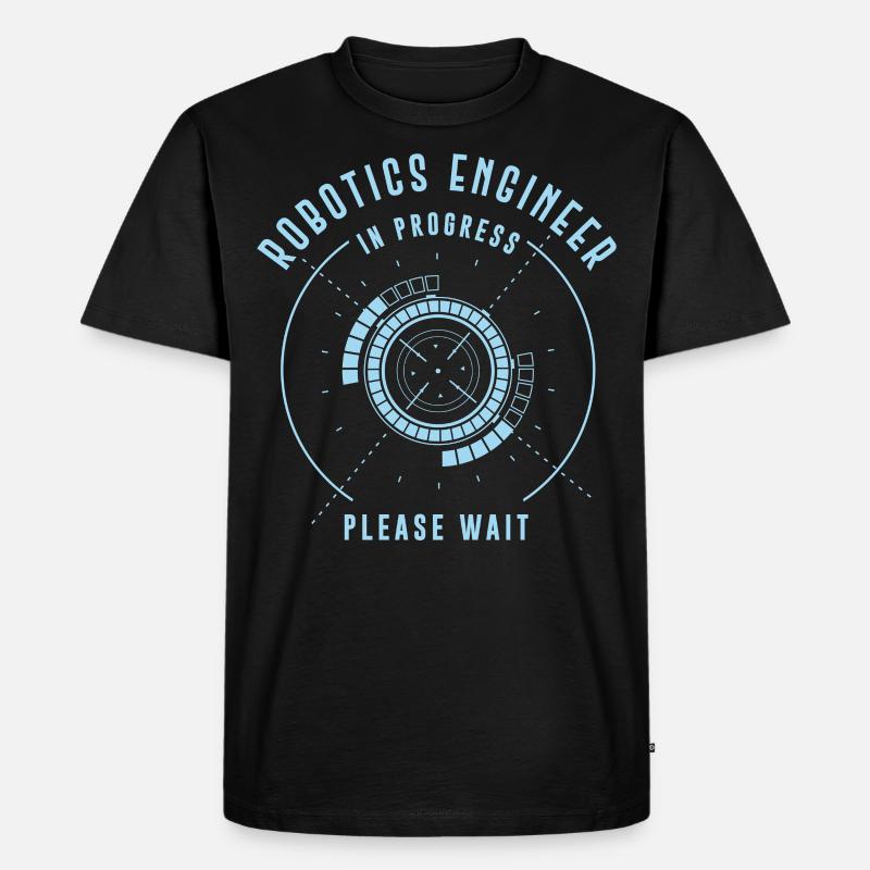 Robot Robotics Engineer Robotics - Men's Premium Organic T-Shirt - black