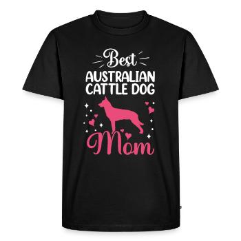 Australian Cattle Dog Mama Drift Dog - Men's Premium Organic T-Shirt - black - Front - Nico (187cm)
