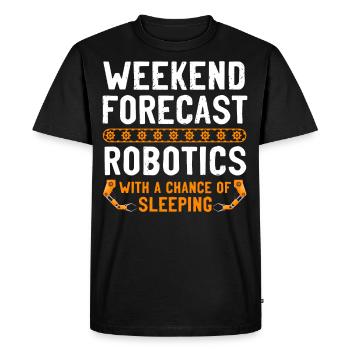Robot Robotics Engineer Vintage - Men's Premium Organic T-Shirt - black - Front - Nico (187cm)