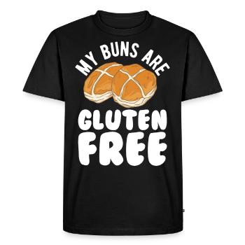 Drôle mes petits pains sont sans gluten pour l’amour sans gluten - T-shirt Premium bio Homme - noir - Devant - Nico (187cm)