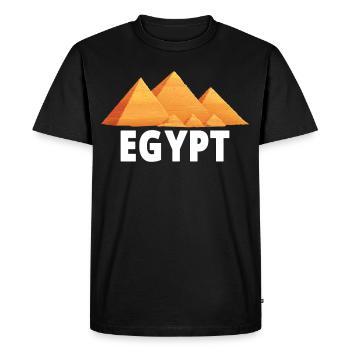 Pyramides d’Égypte pour anthropologue - T-shirt Premium bio Homme - noir - Devant - Nico (187cm)