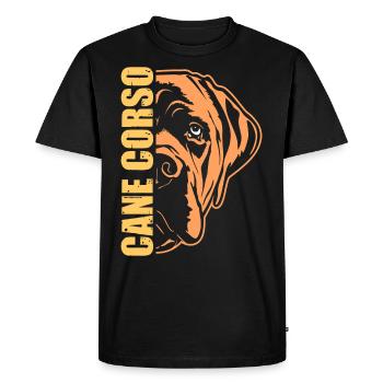 Cane Corso Dog - Men's Premium Organic T-Shirt - black - Front - Nico (187cm)