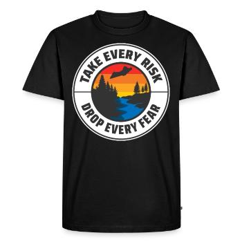 Wingsuit volant Base Jumping Parachutisme Wingsuit - T-shirt Premium bio Homme - noir - Devant - Nico (187cm)