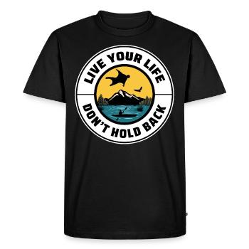 Wingsuit volant Base Jumping Parachutisme Wingsuit - T-shirt Premium bio Homme - noir - Devant - Nico (187cm)