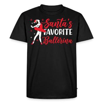 Ballet Danseuse Danse Ballerine - T-shirt Premium bio Homme - noir - Devant - Nico (187cm)