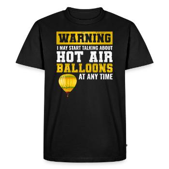 Montgolfière Montgolfière Montgolfière - T-shirt Premium bio Homme - noir - Devant - Nico (187cm)