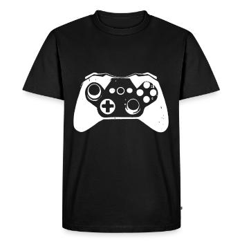 Contrôleur de jeu cool pour les joueurs - T-shirt Premium bio Homme - noir - Devant - Nico (187cm)