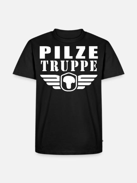 Pilze Truppe - Männer Premium Bio T-Shirt - Schwarz