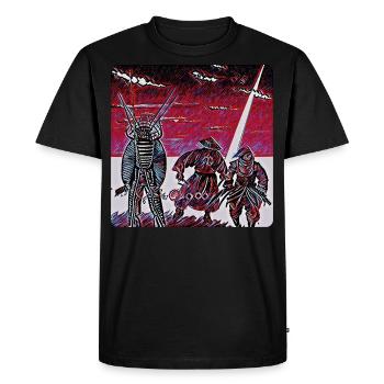 Collection homme | Mode en ligne - T-shirt Premium bio Homme - noir - Devant - Nico (187cm)