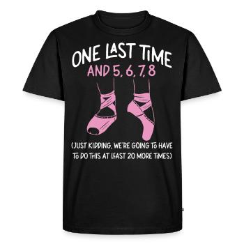 Ballet Danseuse Danse Ballerine - T-shirt Premium bio Homme - noir - Devant - Nico (187cm)