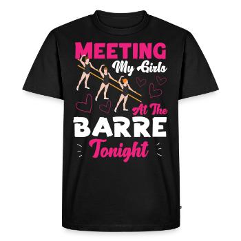 Ballet Danseuse Danse Ballerine - T-shirt Premium bio Homme - noir - Devant - Nico (187cm)