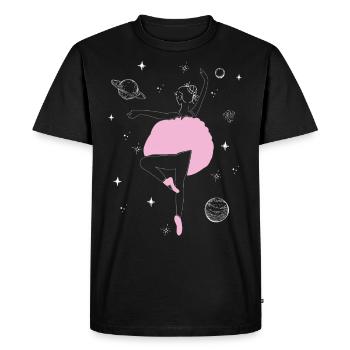 Ballet Danseuse Danse Ballerine - T-shirt Premium bio Homme - noir - Devant - Nico (187cm)