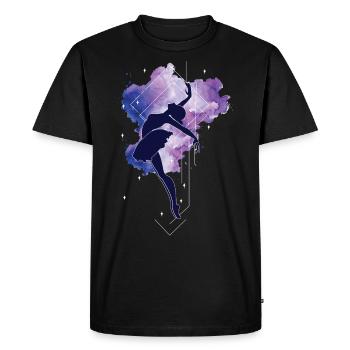 Ballet Danseuse Danse Ballerine - T-shirt Premium bio Homme - noir - Devant - Nico (187cm)