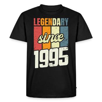 28th Birthday Level 28 Years 1995 - Men's Premium Organic T-Shirt - black - Front - Nico (187cm)