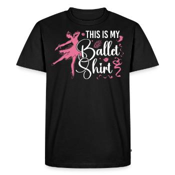 Ballet Danseuse Danse Ballerine - T-shirt Premium bio Homme - noir - Devant - Nico (187cm)