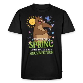 Ce n’est pas le printemps tant que vous n’avez pas eu une infection des sinus - T-shirt Premium bio Homme - noir - Devant - Nico (187cm)