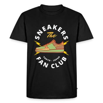 Fanclub-Sneaker - Männer Premium Bio T-Shirt - Schwarz - Vorne - Nico (187cm)