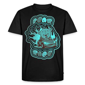 Course de l'ours en peluche 3 - T-shirt Premium bio Homme - noir - Devant - Nico (187cm)