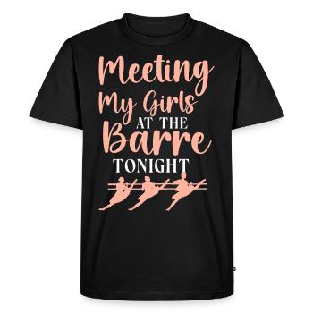 Ballet Danseuse Danse Ballerine - T-shirt Premium bio Homme - noir - Devant - Nico (187cm)