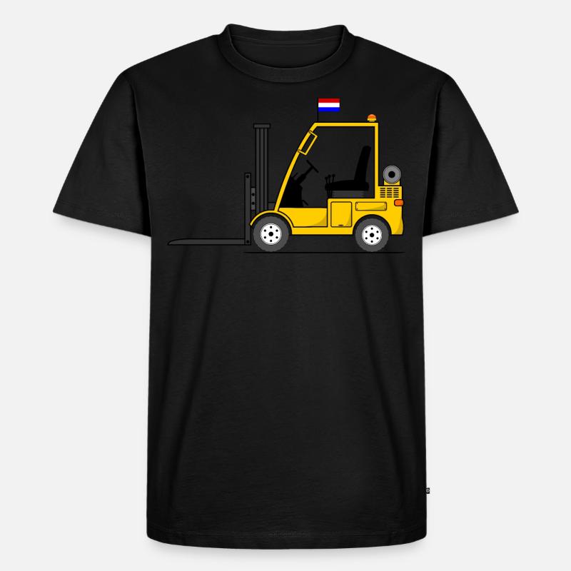 Stapler Holland Flagge - Männer Premium Bio T-Shirt - Schwarz
