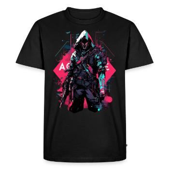Epic Gamer Cyber Assassin du futur - T-shirt Premium bio Homme - noir - Devant - Nico (187cm)
