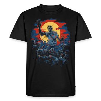 Cruel Zombie Horde: Scary Halloween Night - T-shirt Premium bio Homme - noir - Devant - Nico (187cm)
