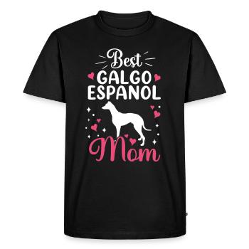 Meilleur Galgo Español Maman Lévrier espagnol - T-shirt Premium bio Homme - noir - Devant - Nico (187cm)