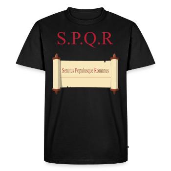 Chemise SPQR Historsisches - T-shirt Premium bio Homme - noir - Devant - Nico (187cm)