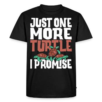 Tortue de tortue de mer juste une tortue de plus - T-shirt Premium bio Homme - noir - Devant - Nico (187cm)