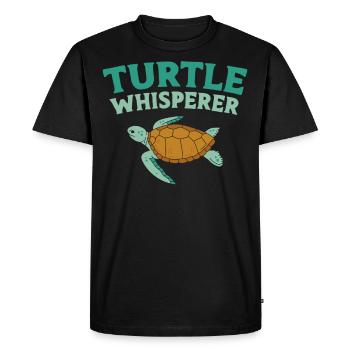 Sea Turtle Tortoise Turtle - Men's Premium Organic T-Shirt - black - Front - Nico (187cm)