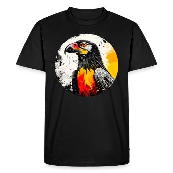 Aigle allemand - T-shirt Premium bio Homme - noir - Devant - Nico (187cm)